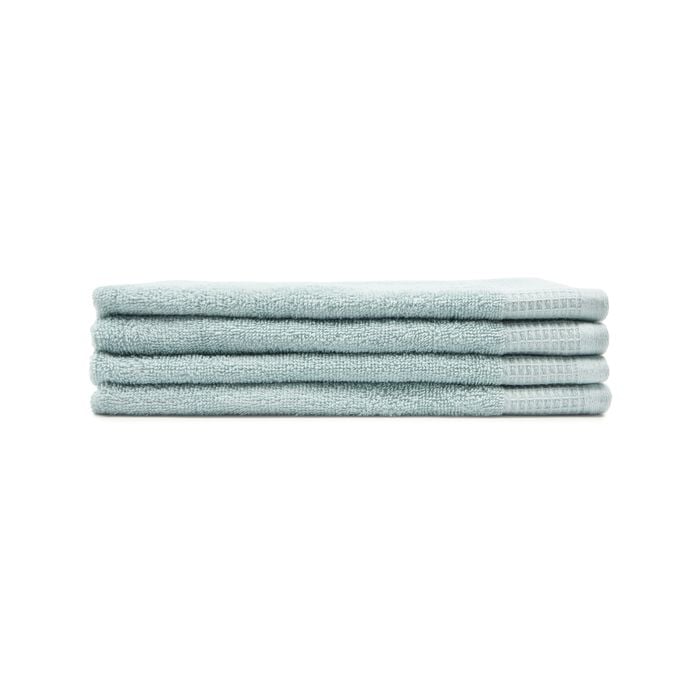 4pc Sheraton Luxury Maison Greenwich Hand Towels 40cm x 60cm Cotton Cloud Blue