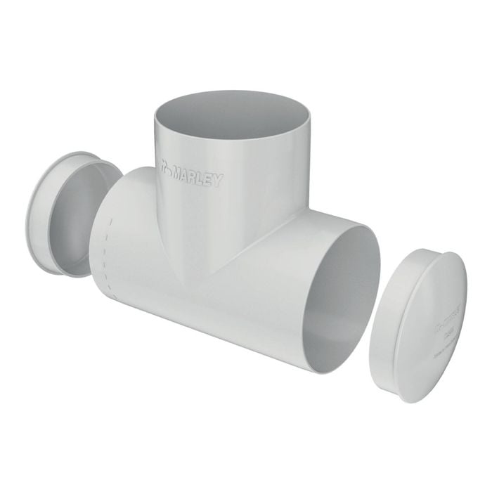 Marley 80mm Gull Grey Spreader Kit