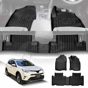 3D Floor Mats for Toyota Rav4 Rav 4 2013-2018 All Weather Heavy Duty Cargo Car Trunk Luggage Tray