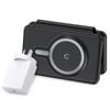 3 in 1 Foldable Fast Magnetic Wireless Charger for iPhone Apple Watch & Airpods Black Power Adapter