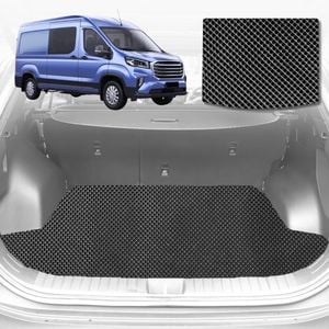 6D Diamond Car Boot Mat for LDV Deliver 9 Van 2019-Current-Cargo Mat-Black-Outback GT