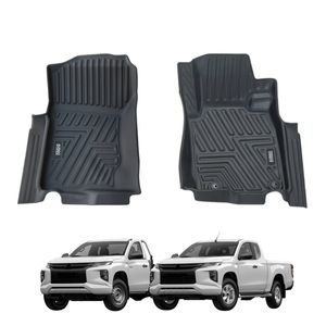AUSGO Car Floor Mats for Mitsubishi Triton MQ MR Series Single / Extra Cab 2015-2024 All-Weather Floor Liners