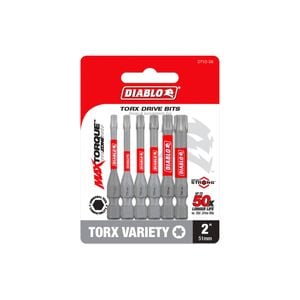 Diablo Power Bit Torx Variety 2" 6 Pack