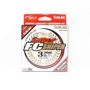 Sunline Super FC Sniper 100% Fluorocarbon Fishing Line 200 yds 3lb