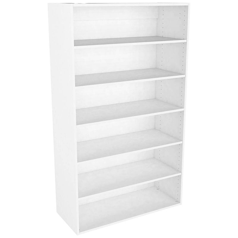 Lugna 1536 x 900 x 380mm White Ready to Assemble Robe Insert 5 Shelf Unit - White
