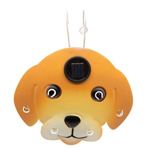 Click Golden Retriever Metal Solar Hanging Light 