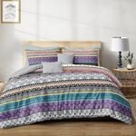 Atlas Striped Quilt Cover Set (King Single size)