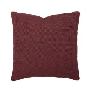 Bambury Milo Waffle Square Cushion - Sangria