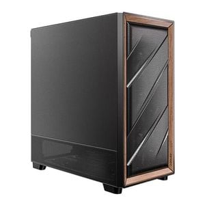 Antec Flux Se Black Wood Walnut Panel E-atx Computer Case - Solid Side [flux-se]