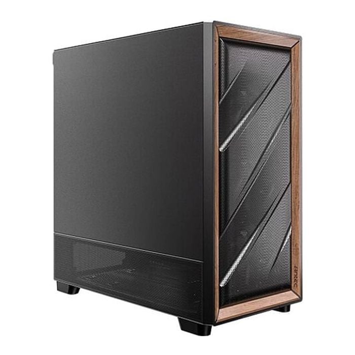 Antec Flux Se Black Wood Walnut Panel E-atx Computer Case - Solid Side [flux-se]