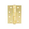 Gainsborough 100 x 75mm Satin Brass Fxd Cap Fixed-Pin HINGE2PK
