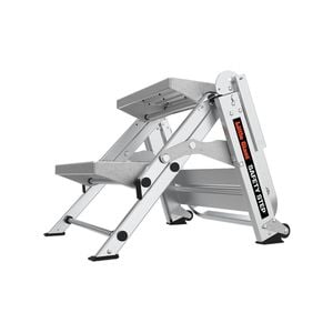 Little Giant 150kg Aluminium Safety Step 2 without Bar Single Side Stepladder