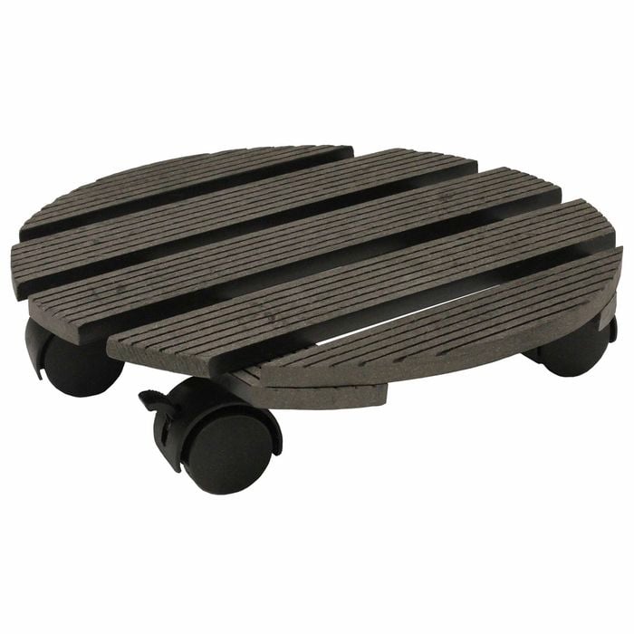 Jack 29cm Charcoal Round Pot Trolley