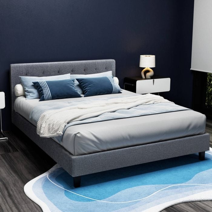 Artiss Bed Frame Base Grey Vanke - Double