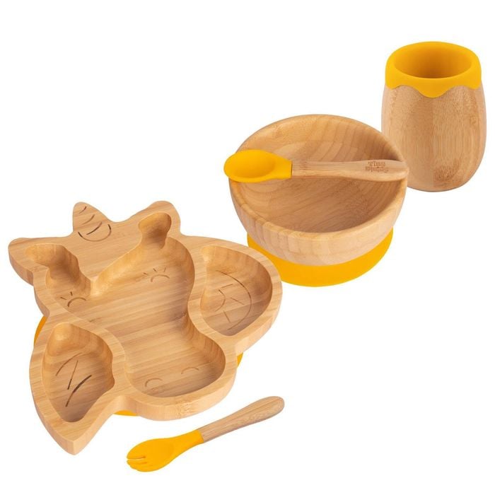 Tiny Dining 5pc Bamboo Unicorn Baby Weaning Set