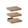 Takara Seiso Floating Wall Shelves Display Rack (Set of 3) Small 30cm Honey Oak
