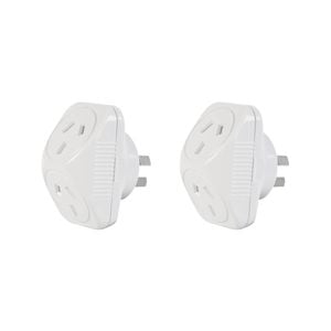 Arlec Triangular Double Adaptor - Twin Pack