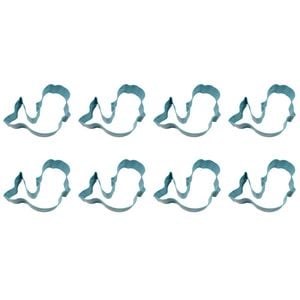 8PK R&M Mermaid Cookie Cutter Polyresin Coated Steel 11.4cm - Blue