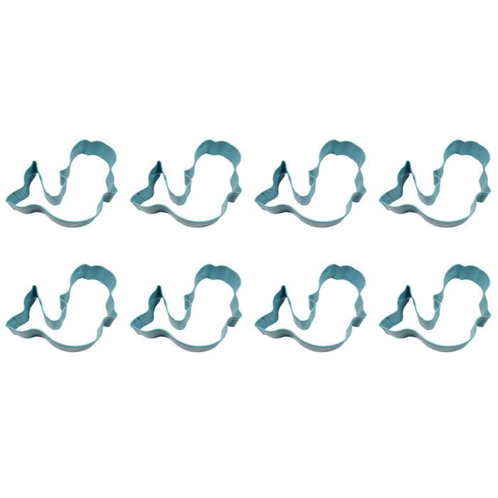 8PK R&M Mermaid Cookie Cutter Polyresin Coated Steel 11.4cm - Blue