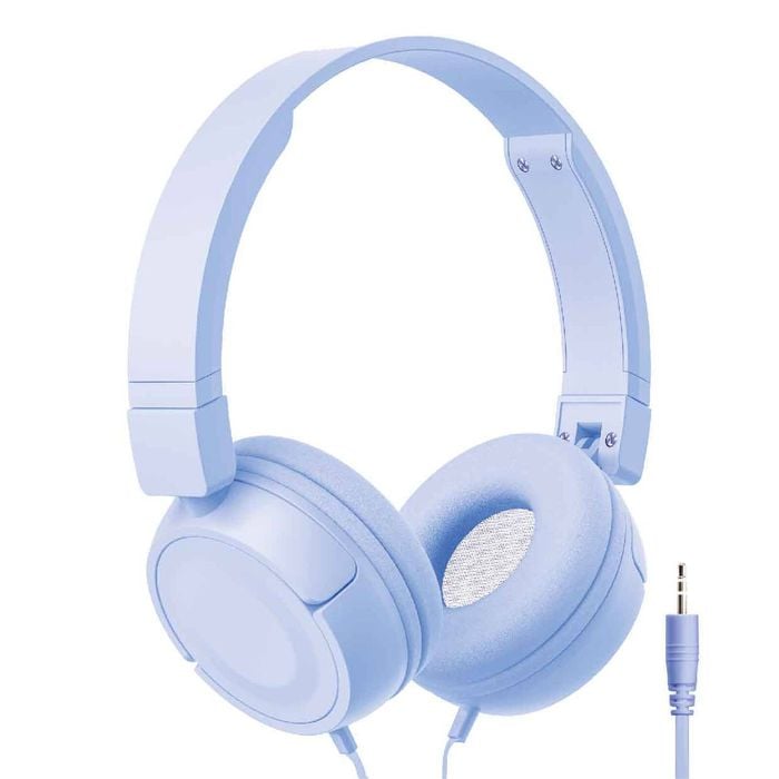 Laser Wired Foldable Headphones (Blue)