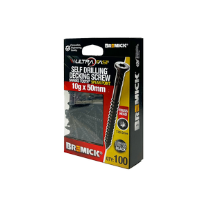 Bremick Ultrafast 10g x 50mm Stainless Steel 304 Black T20 Truss Head - 100 Pack 