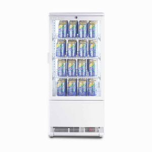 Bromic Countertop Fridge - 78L - 1 Door - Flat Glass - White