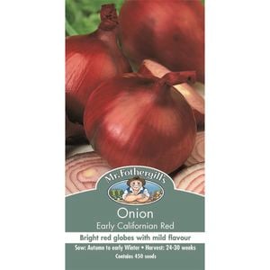 Mr Fothergill's Onion Early Californian Red Seeds
