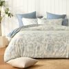 Dreamaker 100% Cotton Reversible Quilt Cover Set Odette King Single Bed