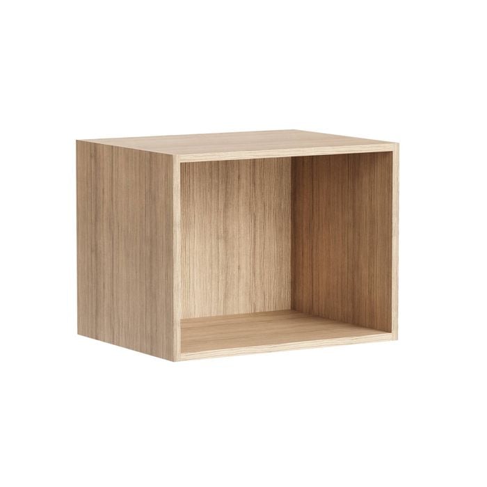 Kaboodle 460 x 400-499mm Almond Oak Customisable Microwave Open Shelf