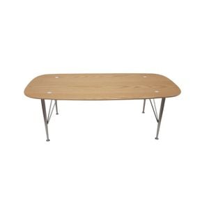 6IXTY2 Scandinavian Wooden Coffee Table - Metal Legs - Oak
