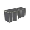 Build-a-Shed 1.5 x 5.2 x 2.0m Skillion Double Plus Double Hinged Side Doors Shed - Grey