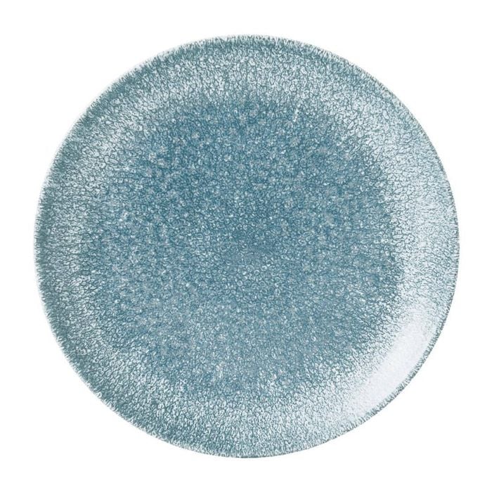 Churchill Round Plate Studio Prints Raku Topaz Blue 165mm 12 Pack