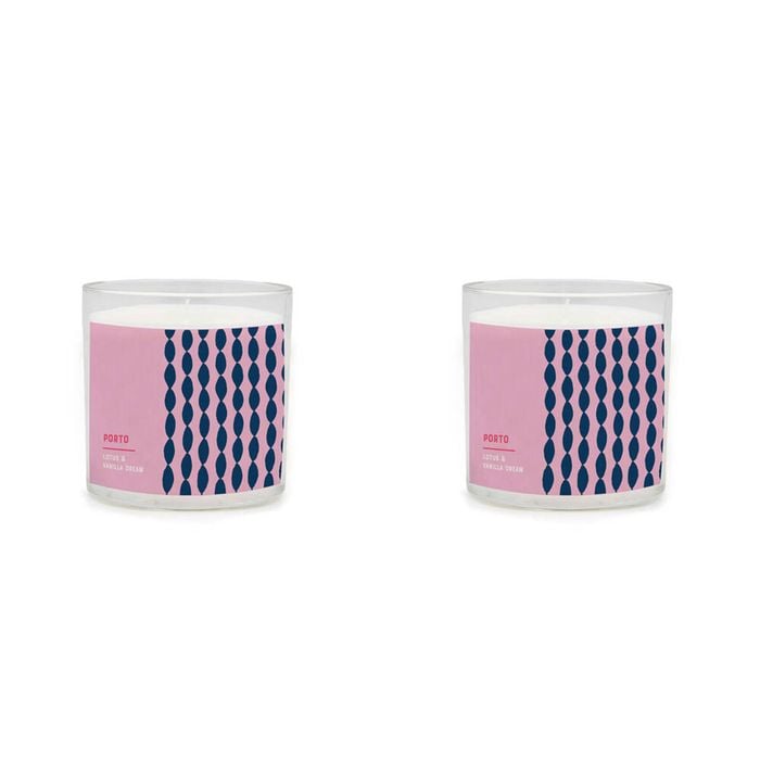 2PK Porto Illumina 425g Scented Wax Candle Lotus & Vanilla Dream