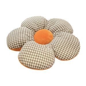 Soga Orange Flower Floor Cushion Throw Pillow Home Decor