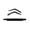 Tinted Black Bonnet Protector & Weathershields For Toyota Landcruiser 2001-2006