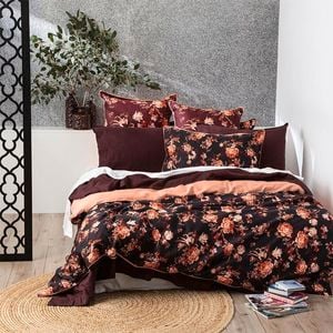 Renee Taylor Florence Plum Quilt Cover Set