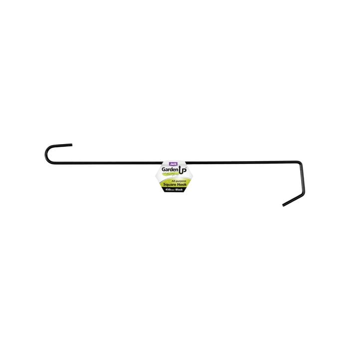 Jack 450mm Black Square Hanging Basket Hook