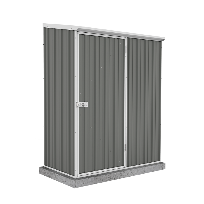 Absco Sheds 1.52 x 0.78 x 1.95m Woodland Grey Space Saver Single Door Garden Shed
