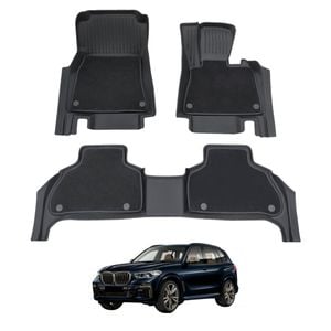 AUSGO Double-Layer Car Floor Mats for BMW X5 G05 2018-Onwards All-Weather Floor Liners