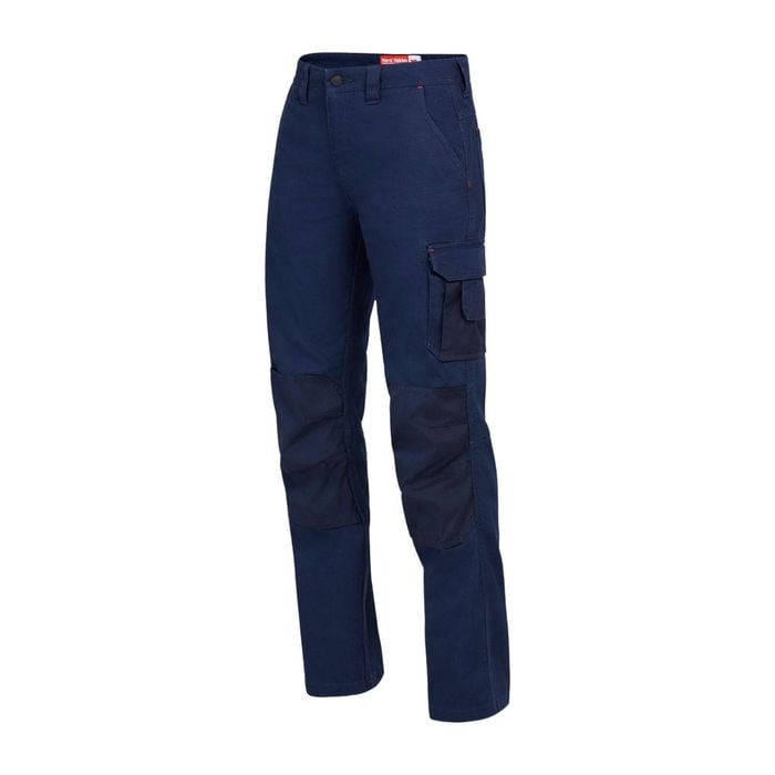 Hard Yakka Navy Women's Legends Cotton Cargo Pants - Size 18