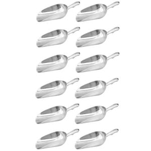 Trenton 12 x Scoop with Round Bottom 340ml / 12oz Aluminium Ice / Ingredients / Serving
