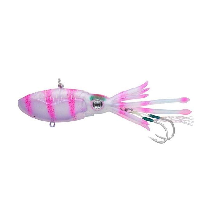 Nomad Design Squidtrex 150mm Soft Vibe Plastic Fishing Lure Pink Tiger