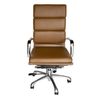 SK Designer Living | Eames Inspired Soft Pad Executive Office Chair High Back - Brown