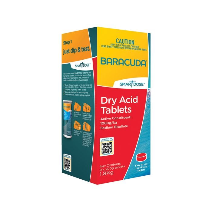 Baracuda 1.8kg Dry Acid Tabs 