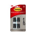 Command Small Matte Black Hooks - 4 Pack