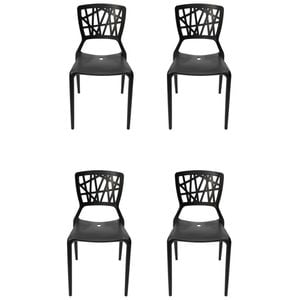Sk Designer Living | Pack Of 4 | Replica Dondoli E Pocci Viento Chair - Black