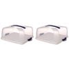 2PK Clip Fresh Square Cake Saver Airtight Container - Clear