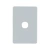 Deta S-Line Soft Grey 1 Gang Switch Cover Plate