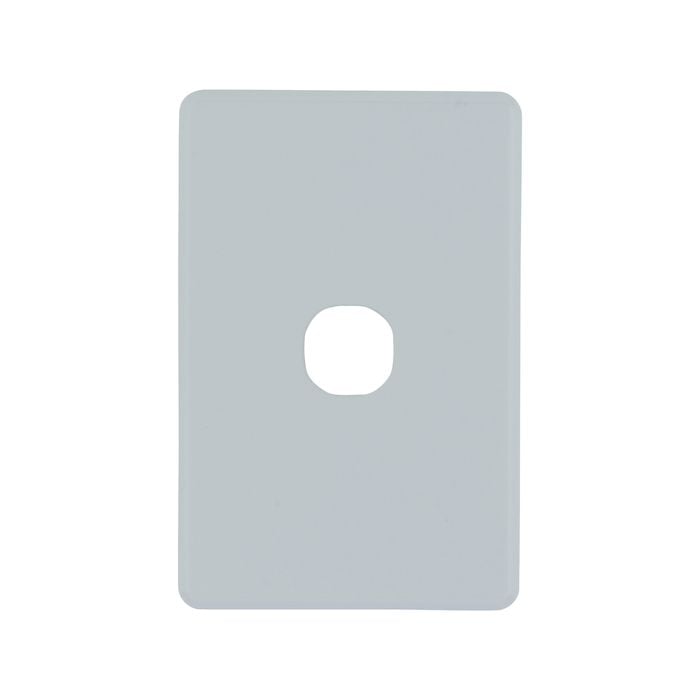 Deta S-Line Soft Grey 1 Gang Switch Cover Plate