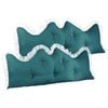 SOGA 2x 120cm Blue-Green Princess Pillows